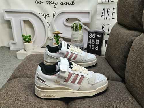 158DAdidas Forum 84 Low Low top versatile trendy casual sneakers. Based on the appearance of vintage