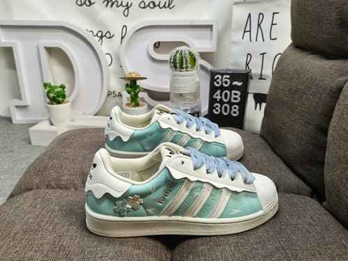 308DAdidas Clover Originals Superstar Shell Head Classico Versatile Sport Casual Adidas Clover Origi