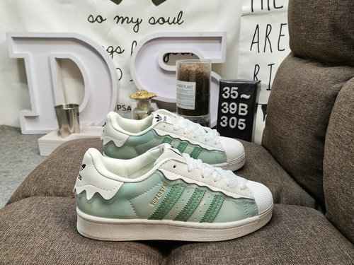 305D Autentico 2022ss Primavera Dea Stile Adidas Clover Originals Superstarquot Steamed MilkFacequot