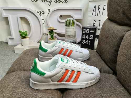 341DAdidas Three Leaf Grass Originals Superstar Shell Head Scarpe da tavola sportive casual versatil