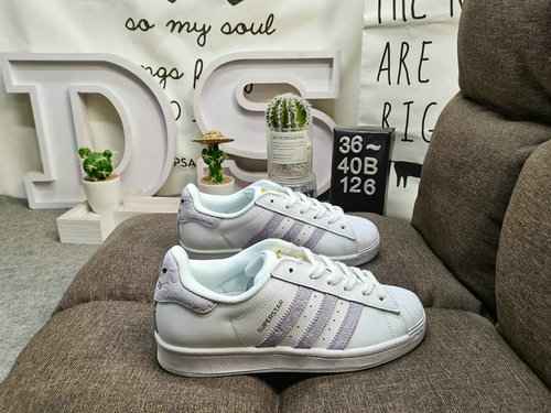 126DAdidas Clover Originals Superstar Shell Head Classic Versatile Casual Sports Board Shoes Made of
