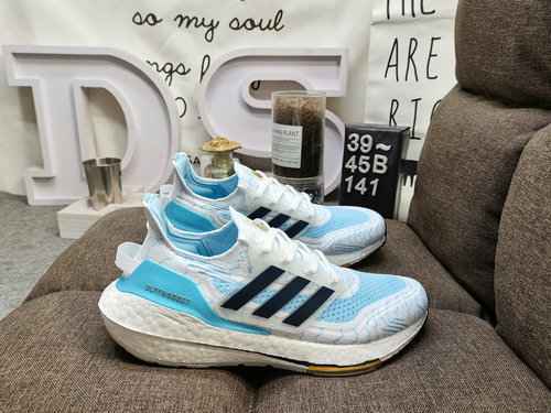 La serie 141D davvero esplosiva Adidas Ultra Boost 2021 con una mezza taglia UB 2021 UB 70 popcorn a