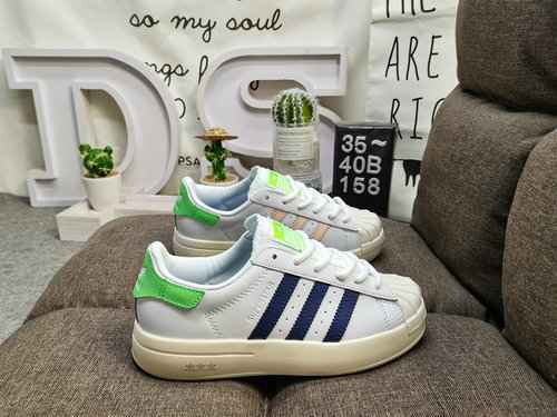 158D Adidas Originals SUPERSTAR W Shell Head Classico versatile sportivo casual Piccole scarpe da ta