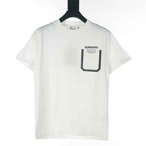 BurberryTshirt a maniche corte con slogan ricamato con lettera BBR di Burberry