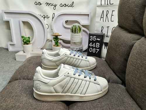 067DAdidas Three Leaf Grass Originals Superstar Shell Head Scarpe da tavola sportive casual versatil