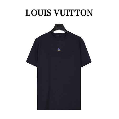 Louis VuittonTshirt a maniche corte con scritta Louis Vuitton in rilievo