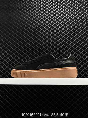 5 Pumas ‼️  Puma Suede Platform Trace Rihanna's second generation thick soled shoes, with improved c