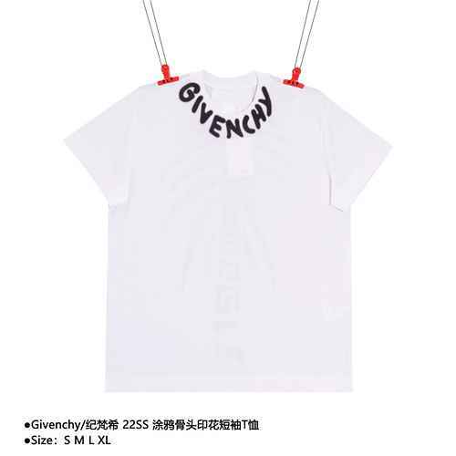 GivenchyTshirt a maniche corte con stampa osso Graffiti Givenchy 22SS