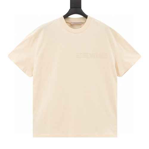 FOG FEAR OF GOD TWIN ESSENTIALS 23ss T-shirt con collo rotondo floccato con lettere sul petto