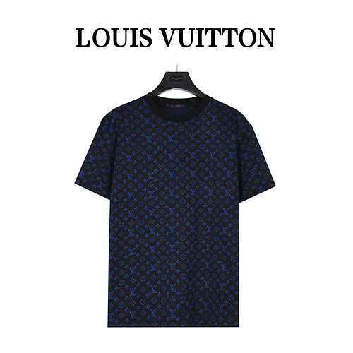 Louis VuittonTshirt a maniche corte in maglia jacquard Louis Vuitton 23ss AOP