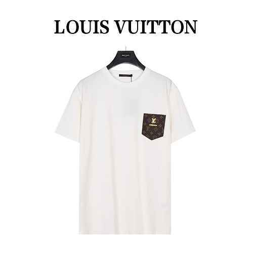 Louis Vuitton Louise Vuitton Donkey 1v Classic Leather Hardware Pocket Mezza manica Tshirt manica co