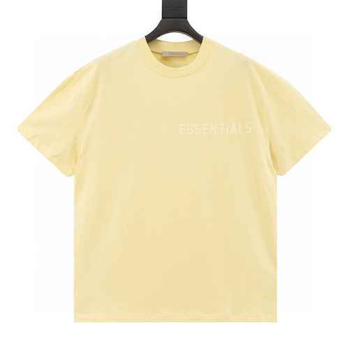 FOG FEAR OF GOD TWIN ESSENTIALS 23ss T-shirt con collo rotondo floccato con lettere sul petto