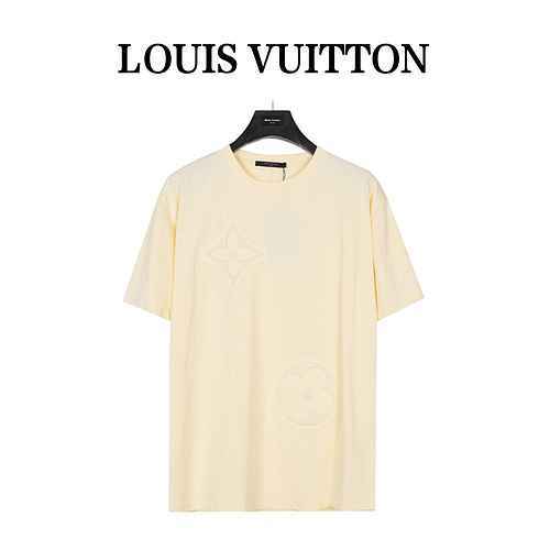 Louis VuittonLouis Vuitton manica corta con logo grande in rilievo