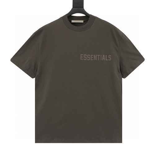 FOG FEAR OF GOD TWIN ESSENTIALS 23ss T-shirt con collo rotondo floccato con lettere sul petto