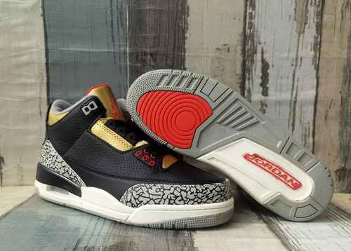 JORDAN 3 Scarpe da uomo in oro nero 4047