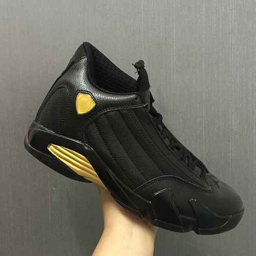 AJ14 Nero Oro Super A Scarpe da uomo 4147