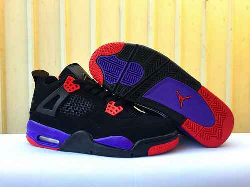 Jordan Dan 4JORDAN4 Raptors Nero Viola Air Jordan 4 Raptors Scarpe da uomo 4147