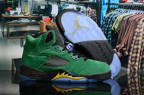 Scarpe Jordan 5 Uomo Erba Verde 4047