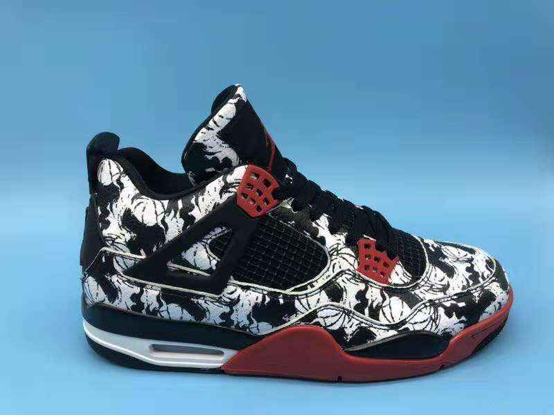 【头层复刻】Air Jordan 4 Tattoo AJ4 乔4 纹身涂鸦 中国水墨.jpg