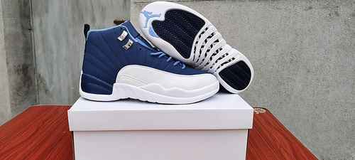 Jordan12 Bianco Blu Profondo Spedizione 4047