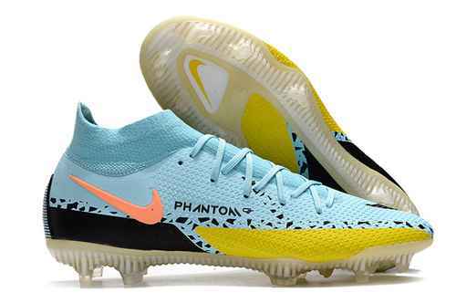 Arrivo Nike Phantom GT2 High Top Moon Yellow Impermeabile Full Knit FG Scarpa da calcio Nike Phantom