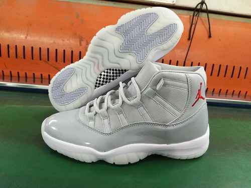 AIR JORDAN11Scarpe da uomo Jordan Dan di undicesima generazione grigie bianche rosse 4147 spedite