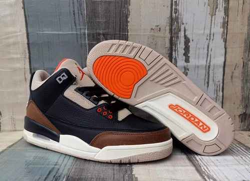 Scarpa da uomo JORDAN 3 nera marrone chiaro 4047