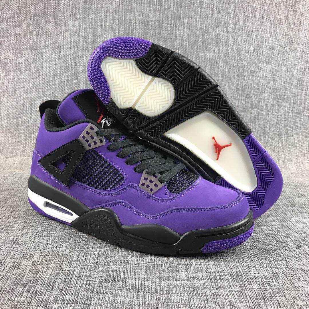 Travis Scott x Air Jordan 4联名紫色 (6).jpg