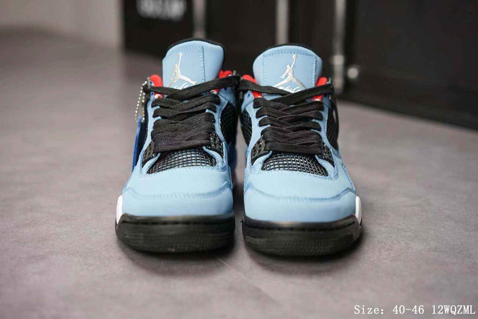 Scott x Air Jordan 4 蓝