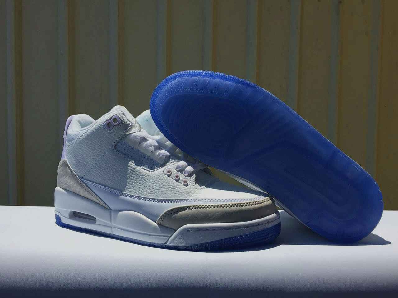 JORDAN 3全白（透明）男鞋：41-47