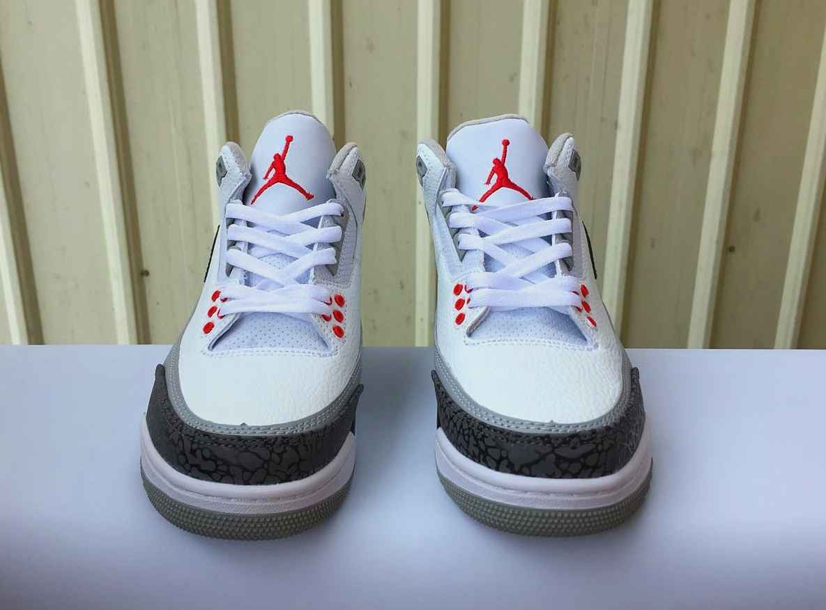 JORDAN3 白灰红 男鞋41--47