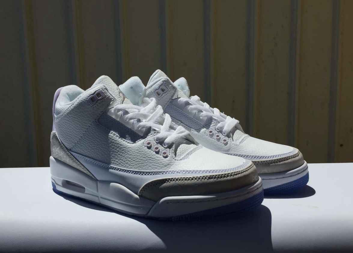 JORDAN 3全白（透明）男鞋：41-47