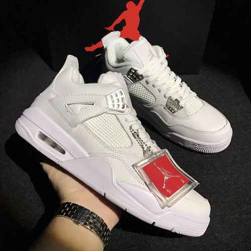 Jordan 4 All White Super A Uomo 4047