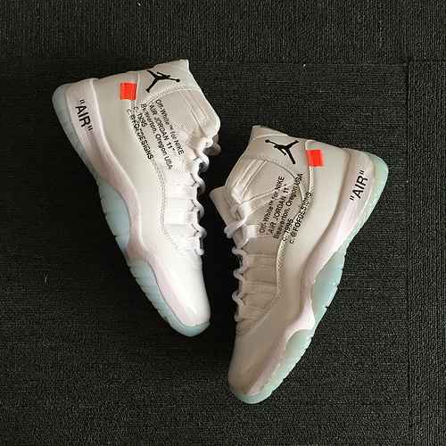 Scarpe da uomo Air Jordan 11 Off_ White AJ11 co-branded 4047 spedite