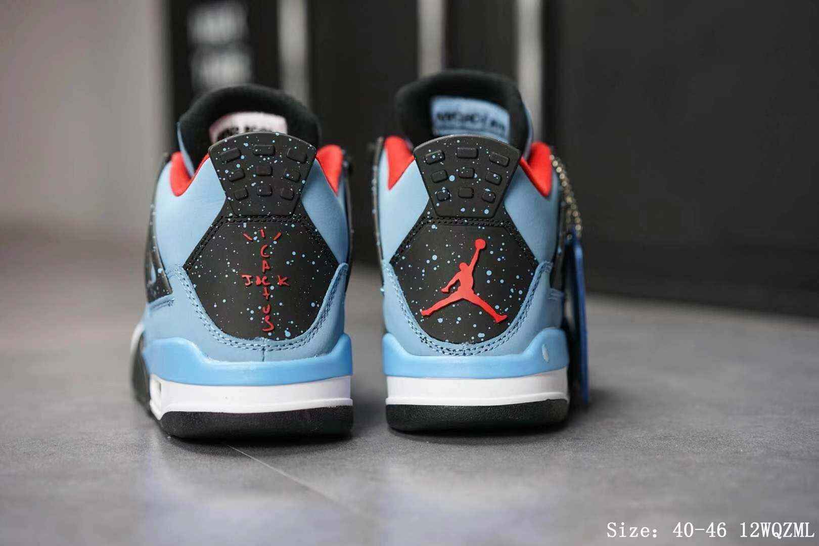 Scott x Air Jordan 4 蓝