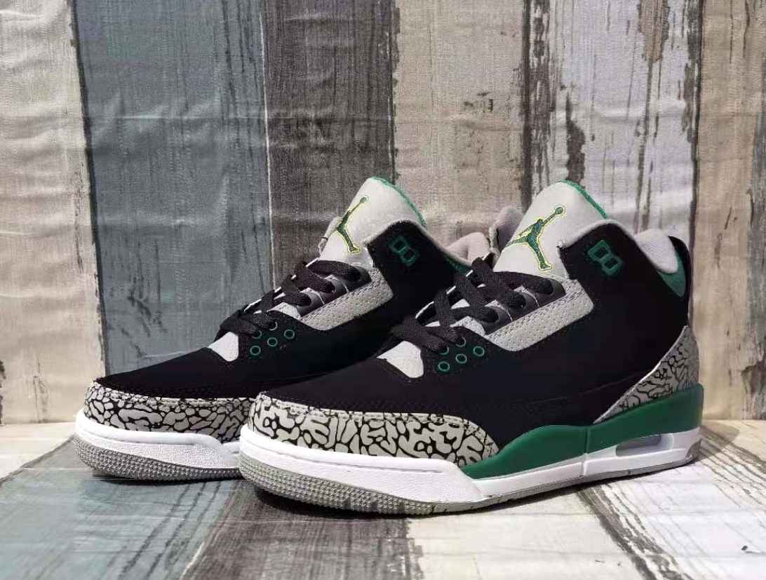  JORDAN 3 黑绿 男鞋 40--47