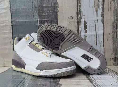 JORDAN 3 scarpe da uomo bianche beige 4047