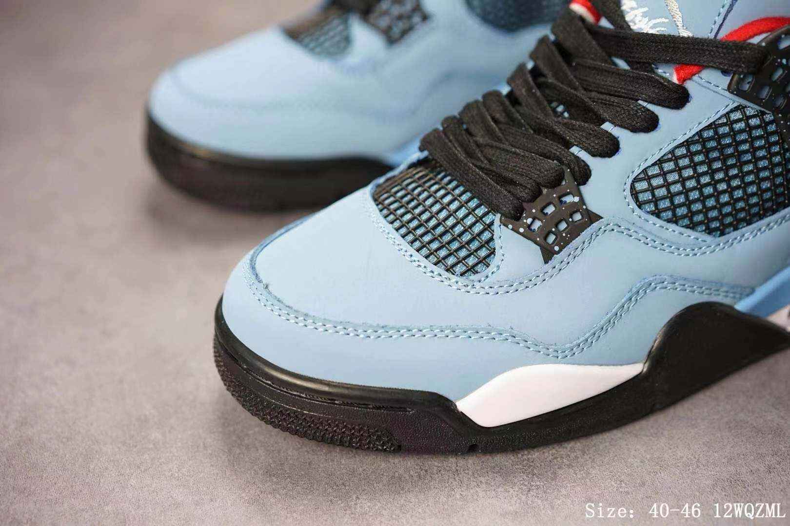 Scott x Air Jordan 4 蓝