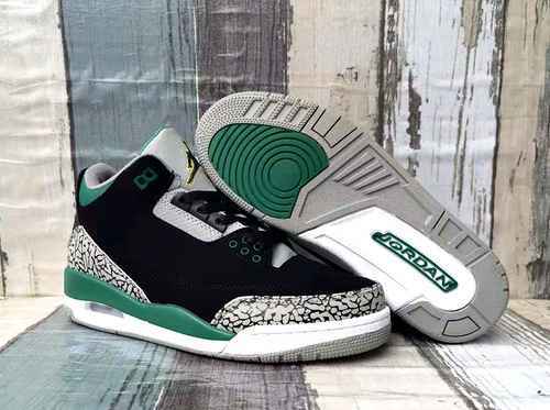 Scarpa JORDAN 3 Nero Verde Uomo 4047