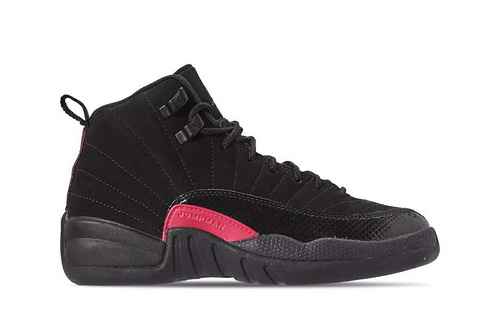 Jordan12 Nero Rosa Scarpe da uomo e da donna 3647 Spedito