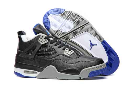 JORDAN 4 Nero Blu Scarpe da uomo 4147