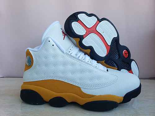 AIR Jordan 13 Jordan Dan 13 Generation Bianco Giallo 40 47