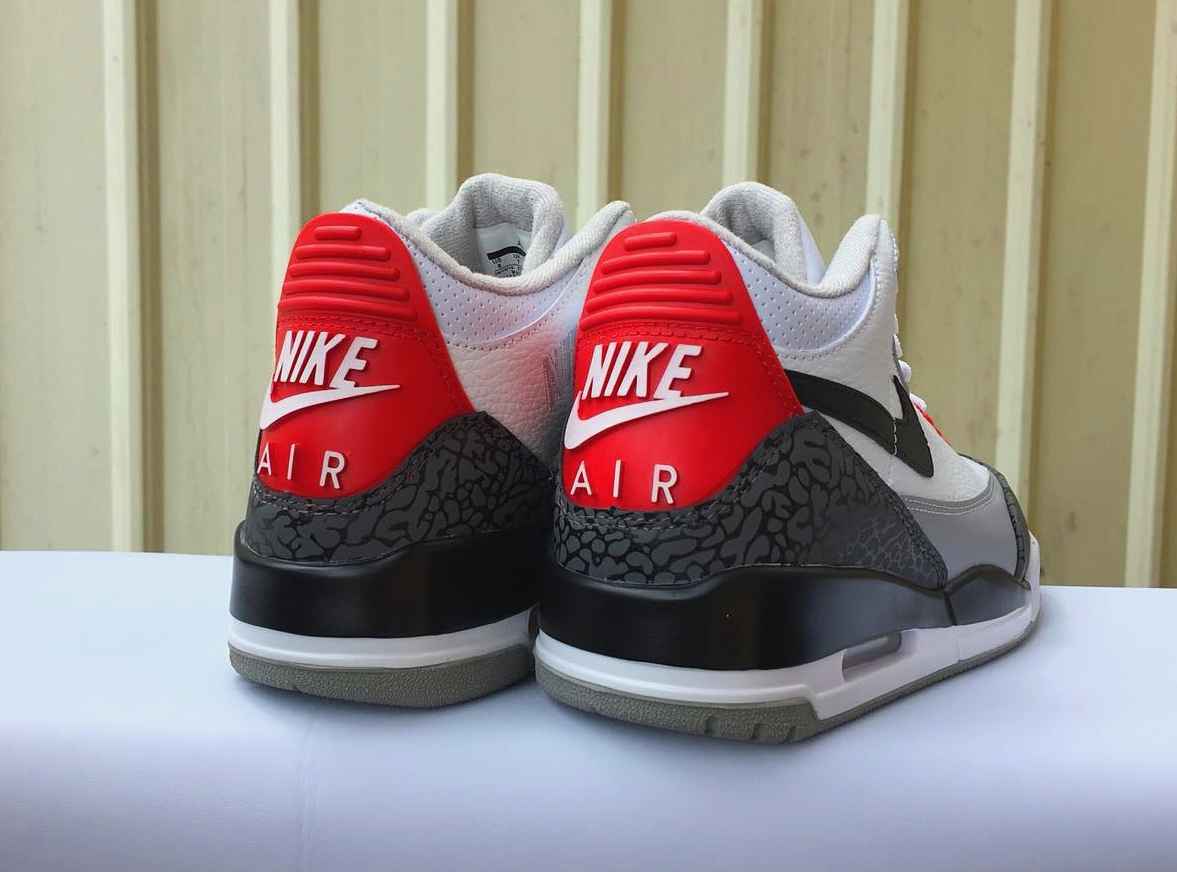 JORDAN3 白灰红 男鞋41--47