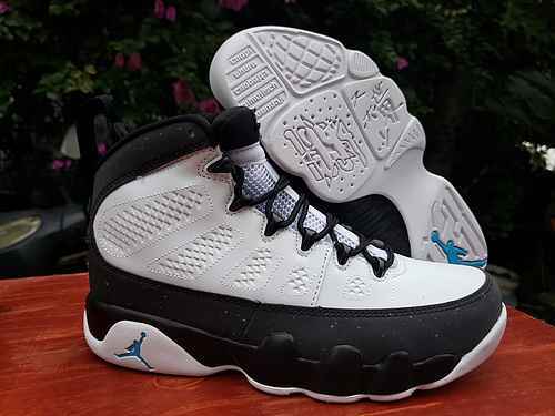 AIR JORDAN9 Scarpe da uomo Jordan 9a generazione bianco nero giada 3M 4047 spedite