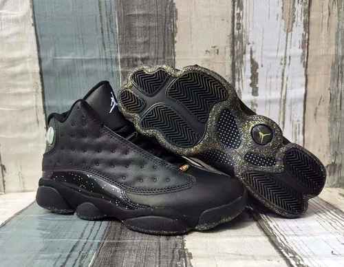 Scarpa da uomo JORDAN 13 nero oro trasparente 4047