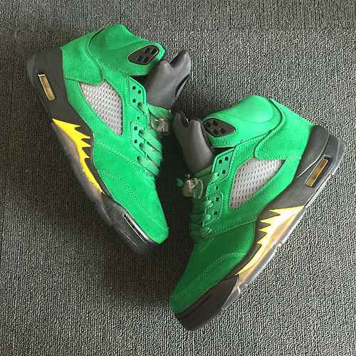 AIR JORDAN 5 Jordan Dan 5a generazione Oregon Pelle scamosciata Verde Anatra 4147