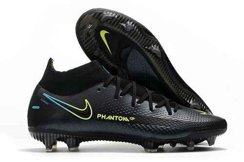 Arrivo Nike Phantom GT High Top Impermeabile Full Knit Nero Suola Originale FG Scarpa da calcio Nike