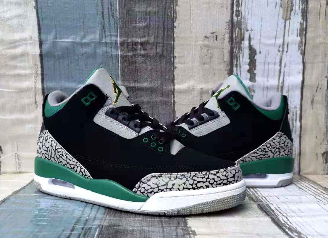  JORDAN 3 黑绿 男鞋 40--47