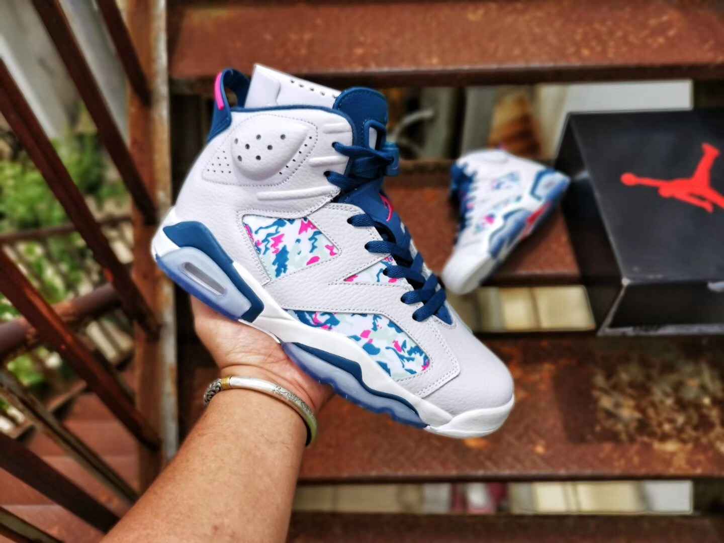 Air Jordan 6 扎染油画彩色男鞋 真标高品质 40----47带半码 (8).JPG