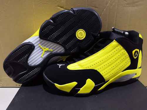 Jordan 14 nuovi colori giallo e nero per uomo 4047